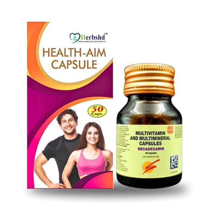 Multivitamin Capsule Becadexamin & Health-Aim Capsule (Combo Pack)