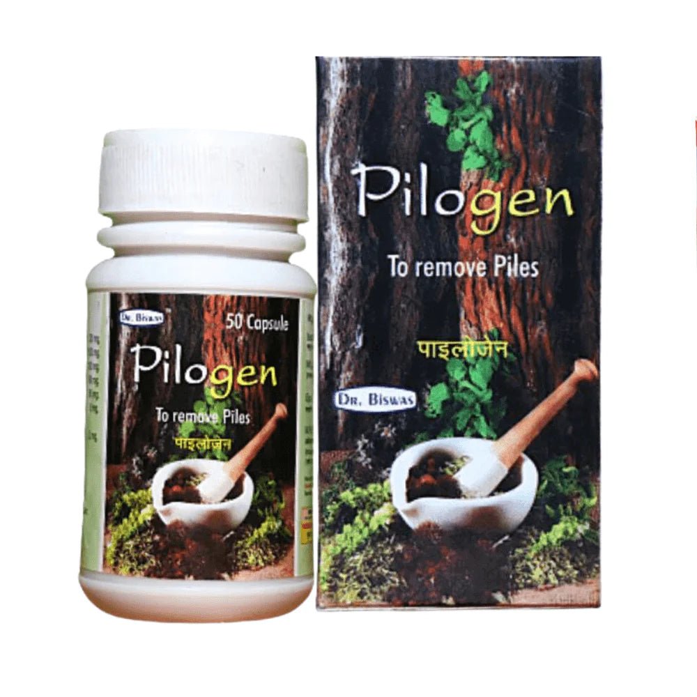 Pilogen 50 Capsule For hemorrhoids treatment (pack of3)