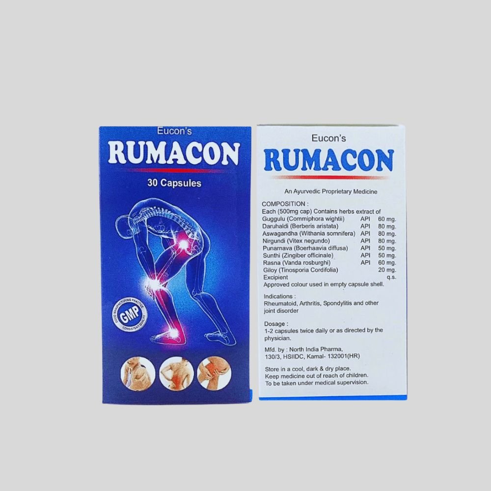 RUMACON 30 Capsules FOR Joint Relief Arthritis (PACK 2)