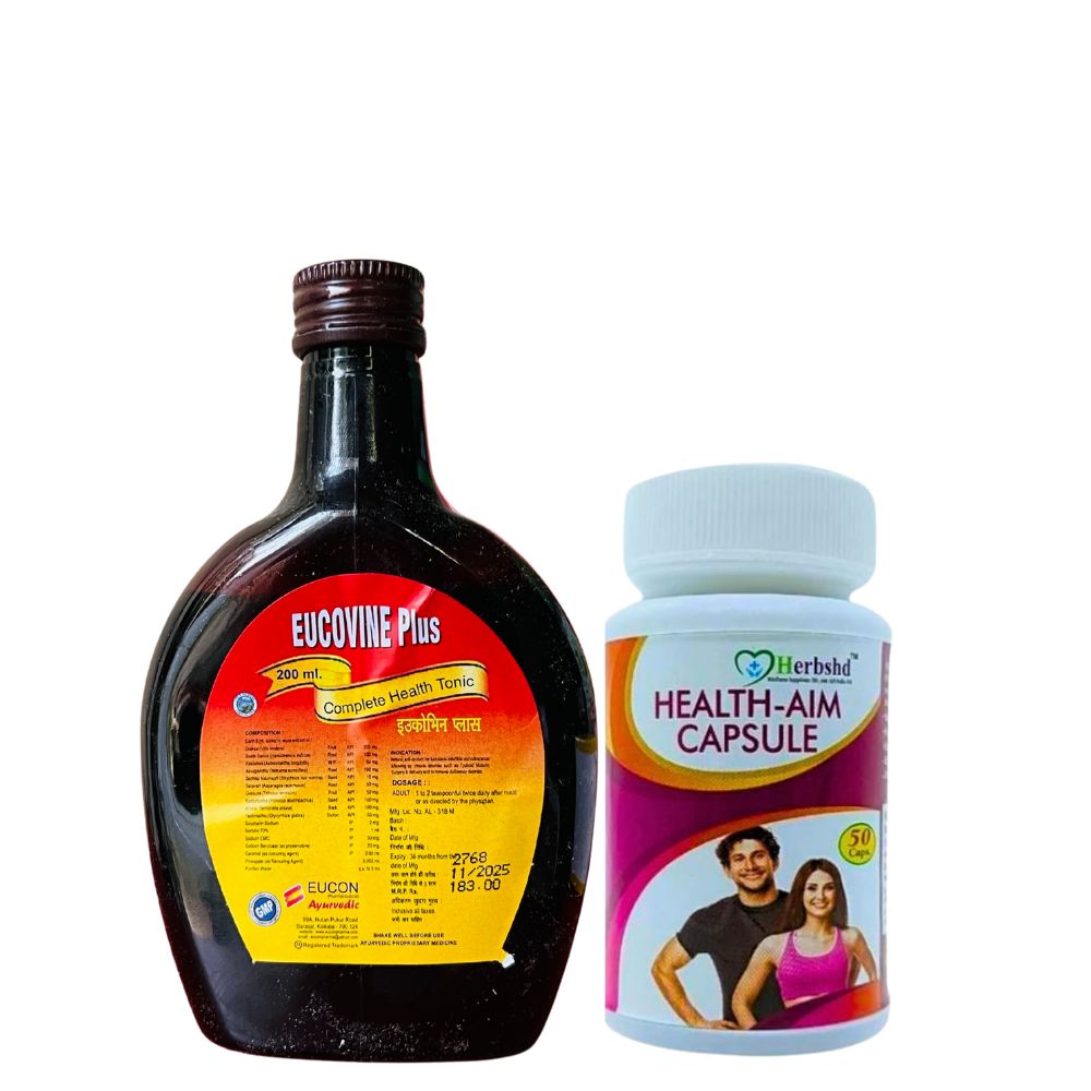 Buy Now: Eucovine Plus Syrup & Health Aim Capsules