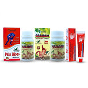 Back Pain Wellness Combo | Pain QR Plus Capsule, Omni Gel & Gasaram Capsule