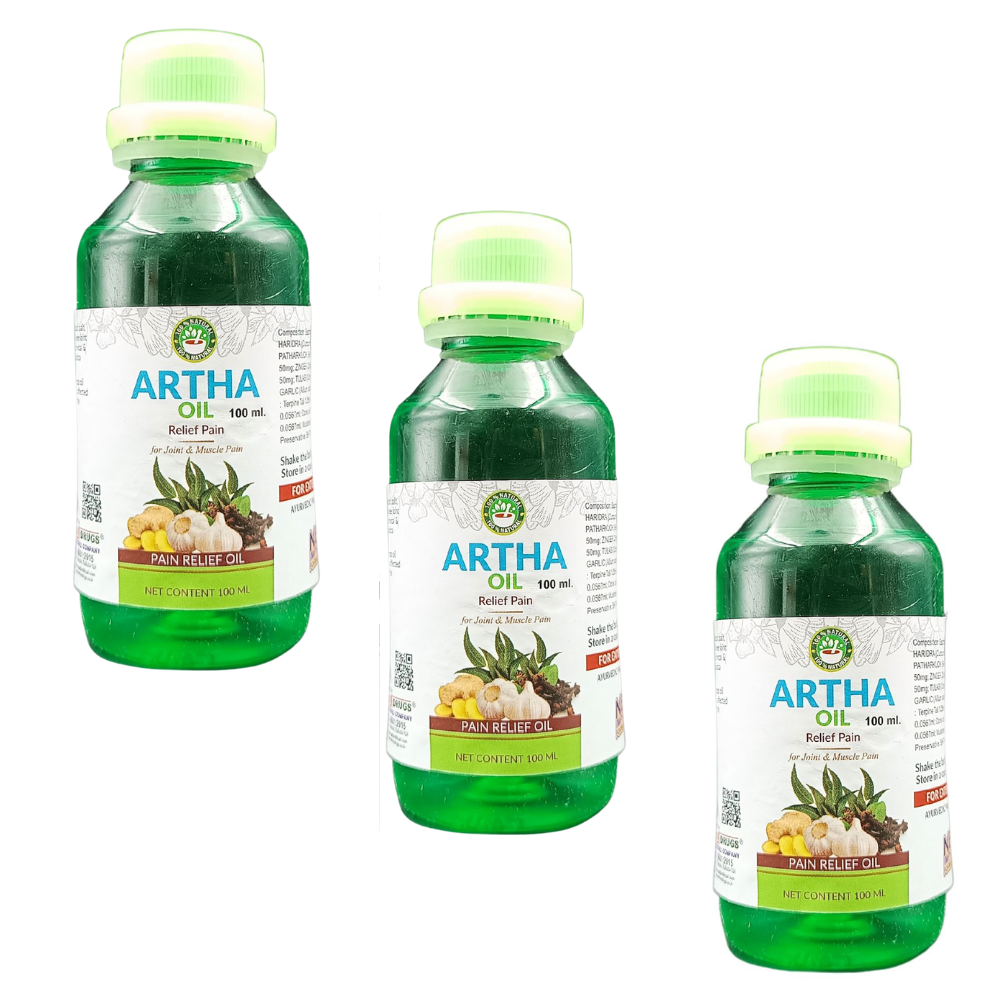 All kind off pain relief Herbs N Drugs Artha Oil 100ml (Pack Of 3)