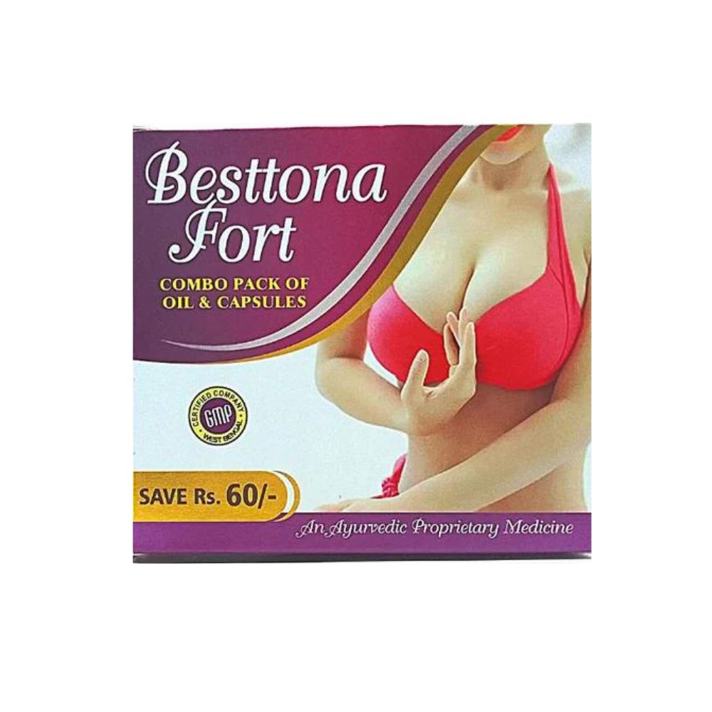 Breast Enlargement Besttona fort Oil and Capsule ( pack of 2)