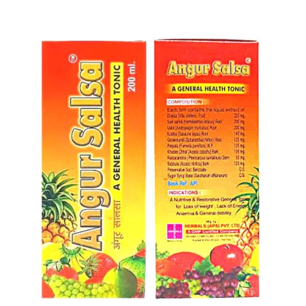 Angur Salsa Tonic 200ml. Pack Of 6