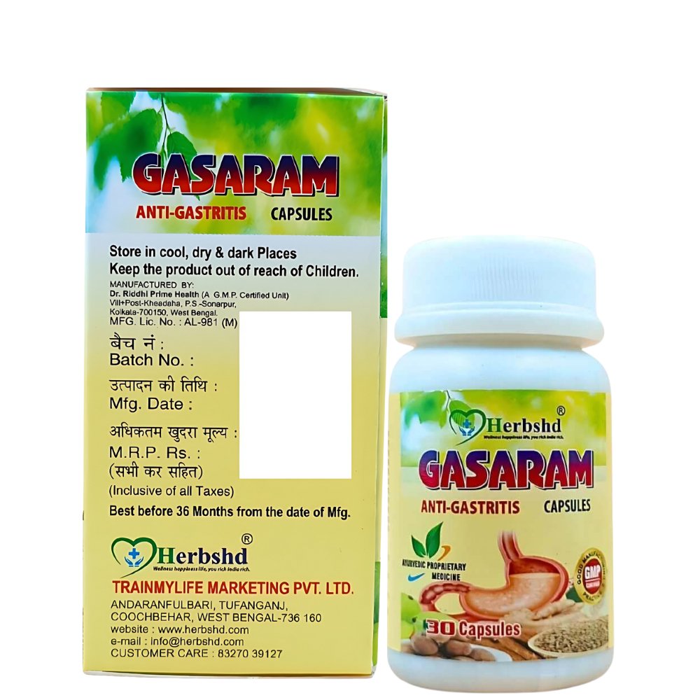 Anti - Gastritis Gasaram Capsule & Health Aim Capsule(Combo Pack)