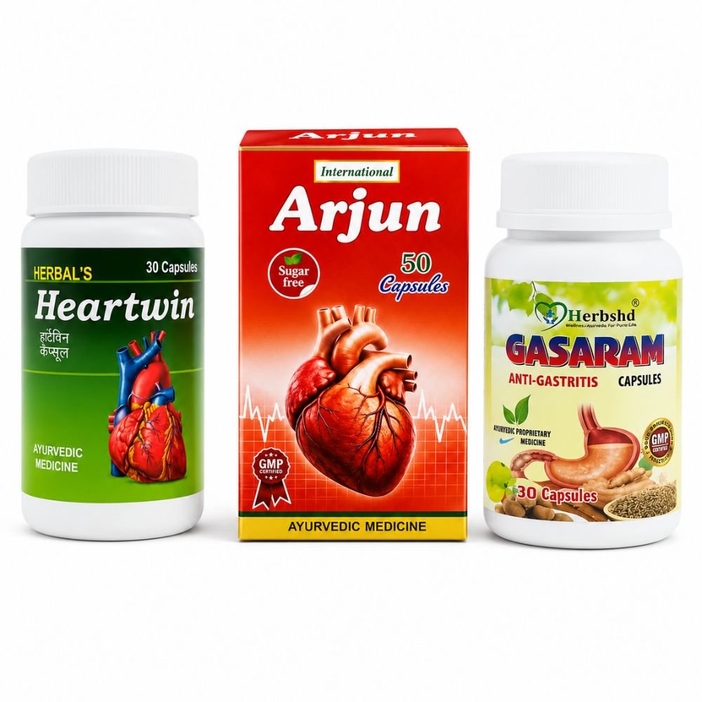 Arjun Capsule, Heartwin Capsule & Gasaram Combo