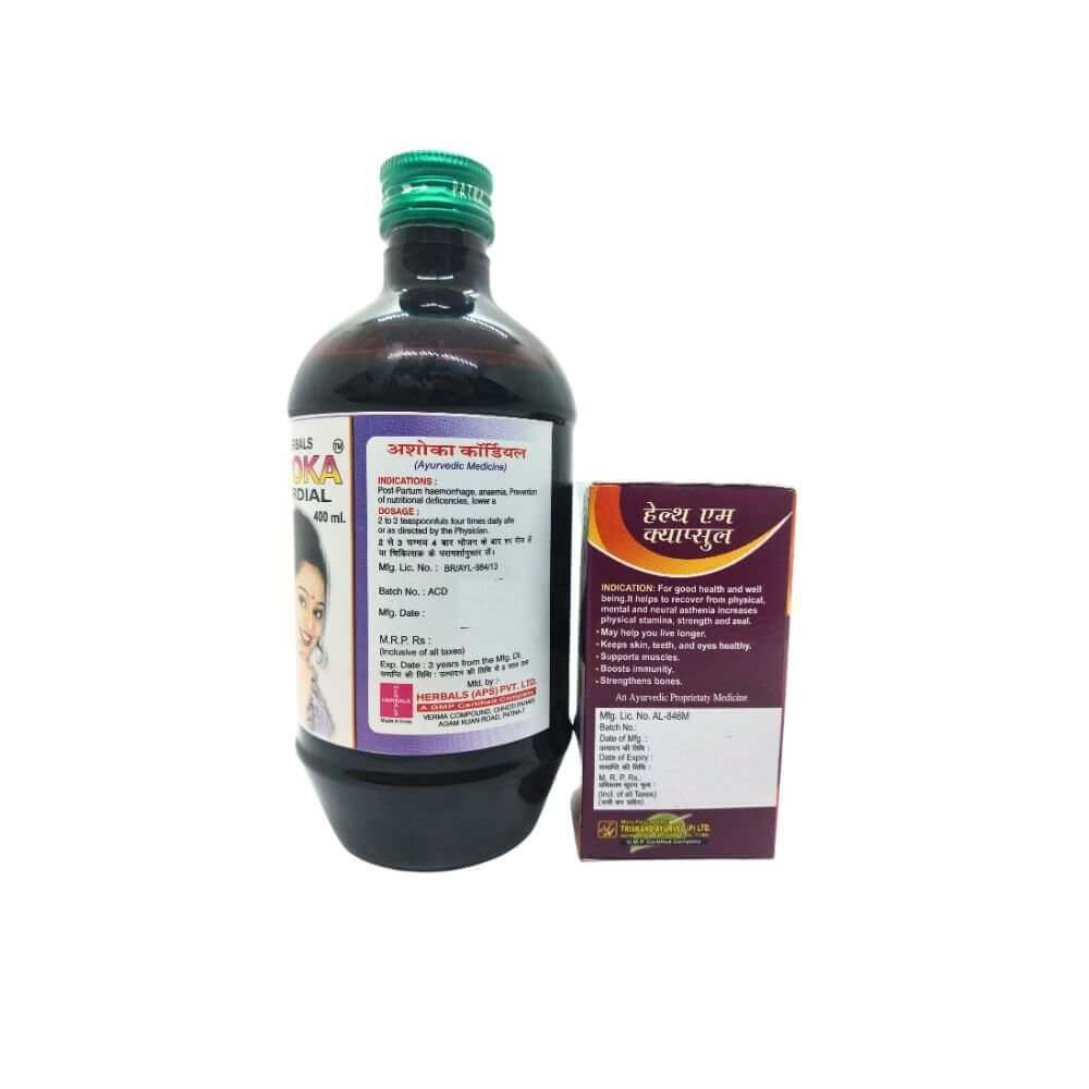 Asoka Cordial & Health Aim capsule (combo pack)