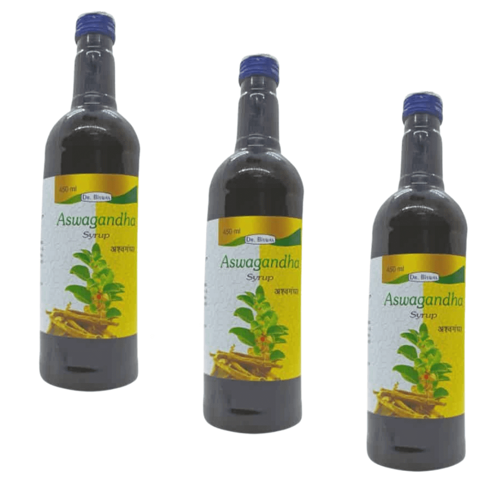 Chronic Liver Disease Relief: Ashwagandha Syrup 4-Pack