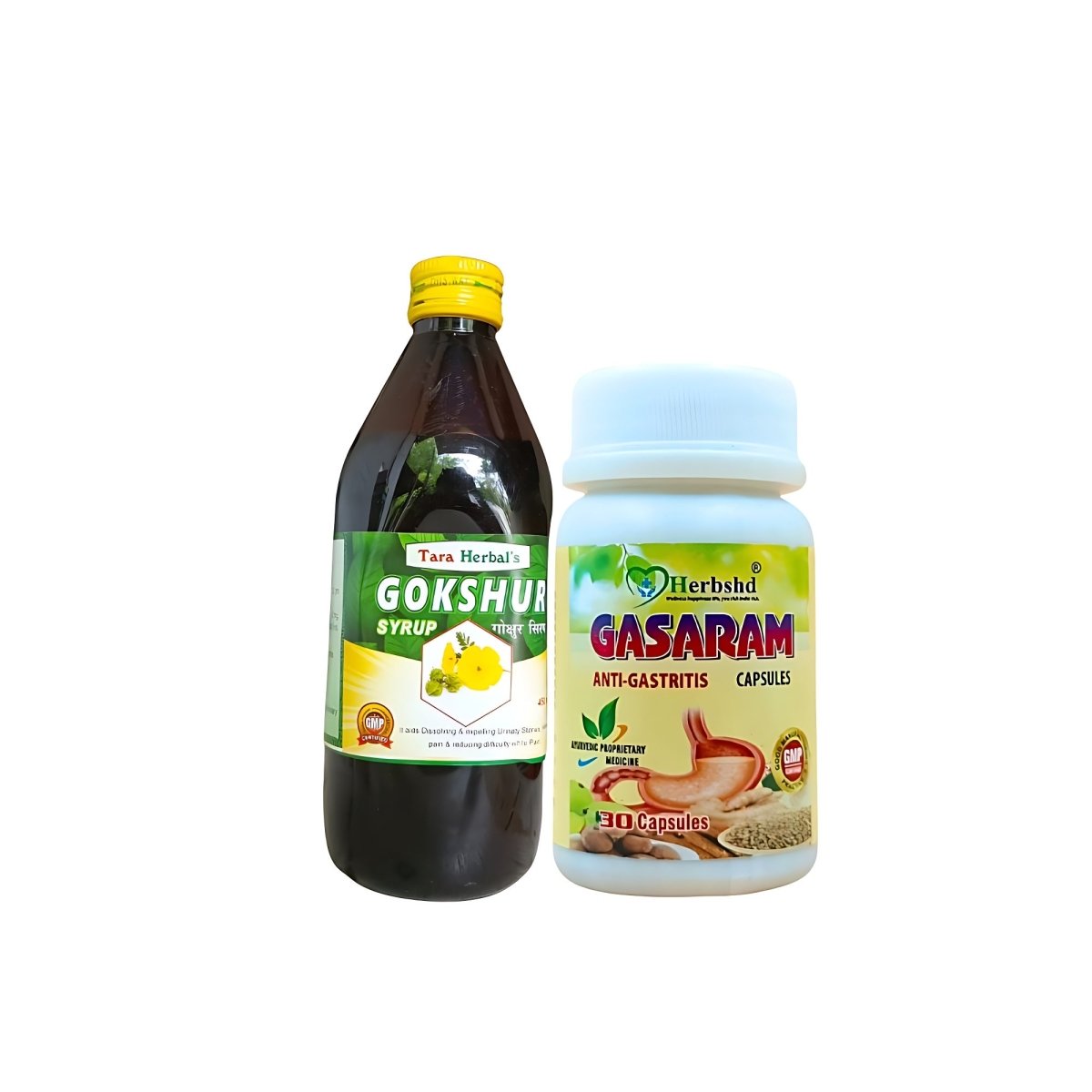 Ayruvedic GOKSHUR SYRUP AND GASARAM CAPSULE (COMBO PACK)