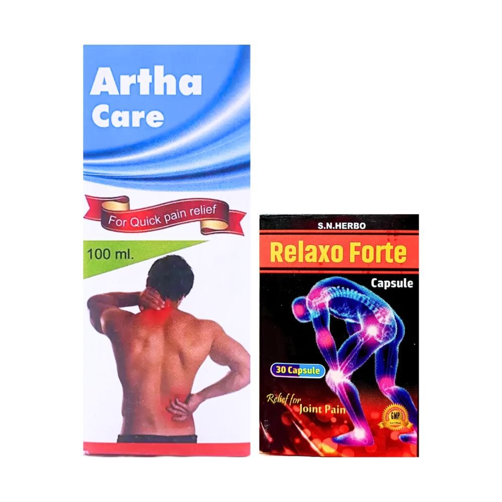 Ayurvdic Artha Care Oil & Relaxo Forte Capsule combo(Pack of 2)