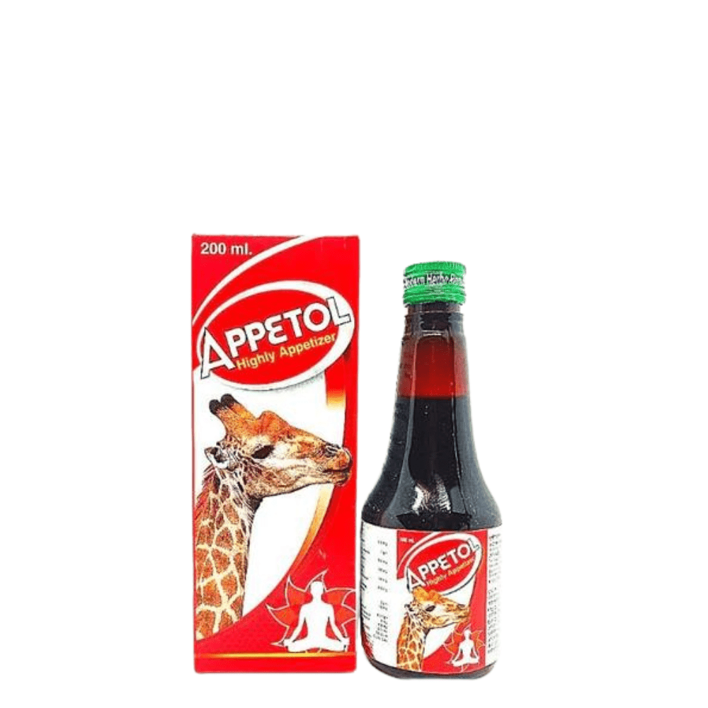 Ayurvedic Appetol Syrup 200ml For Appetite (Pack Of 3)