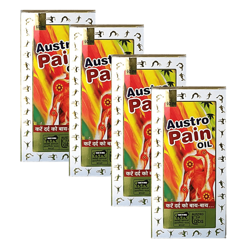 Ayurvedic Austro Pain Oil 60ml( Pack of 4)