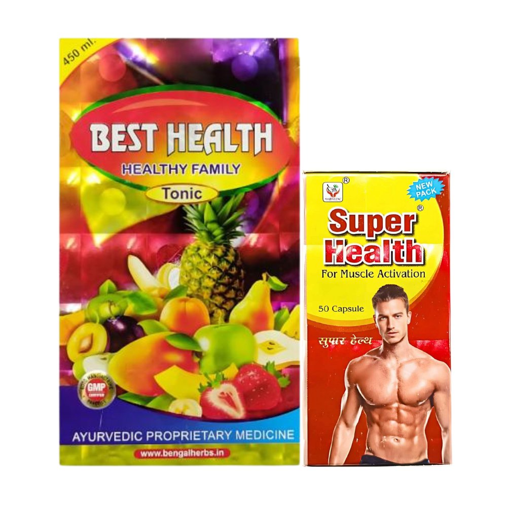 Ayurvedic Best Health Tonic & Super Health Capsule (Combo Pack)