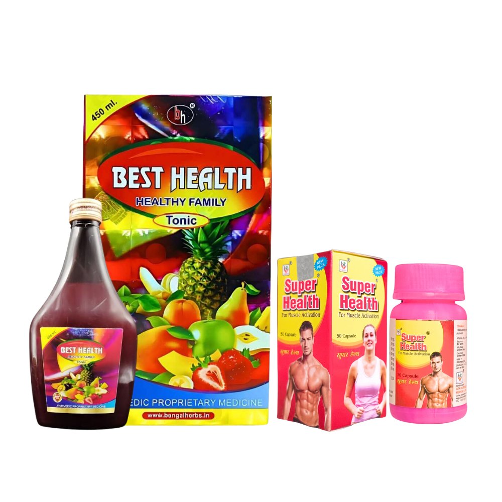 Ayurvedic Best Health Tonic & Super Health Capsule (Combo Pack)