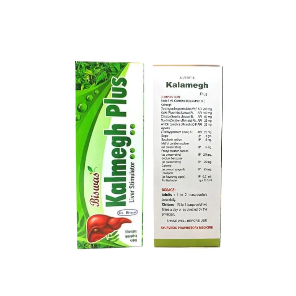 Ayurvedic Biswas Kalmegh Plus Syrup Pack Of 3