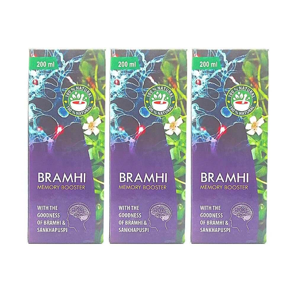 Ayurvedic Bramhi Memory Booster Syrup (pack of 4)