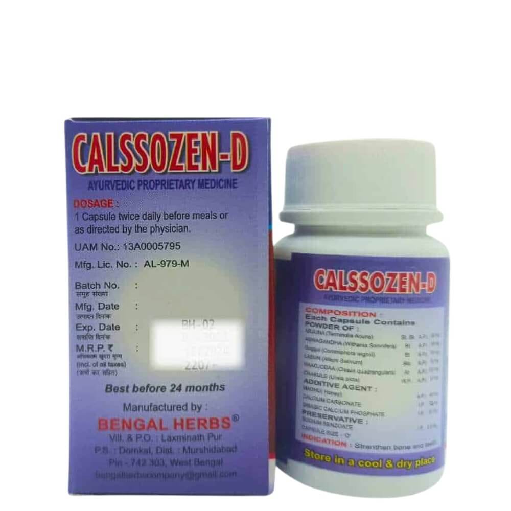 Ayurvedic Calssozen-D Capsule Pack Of 3
