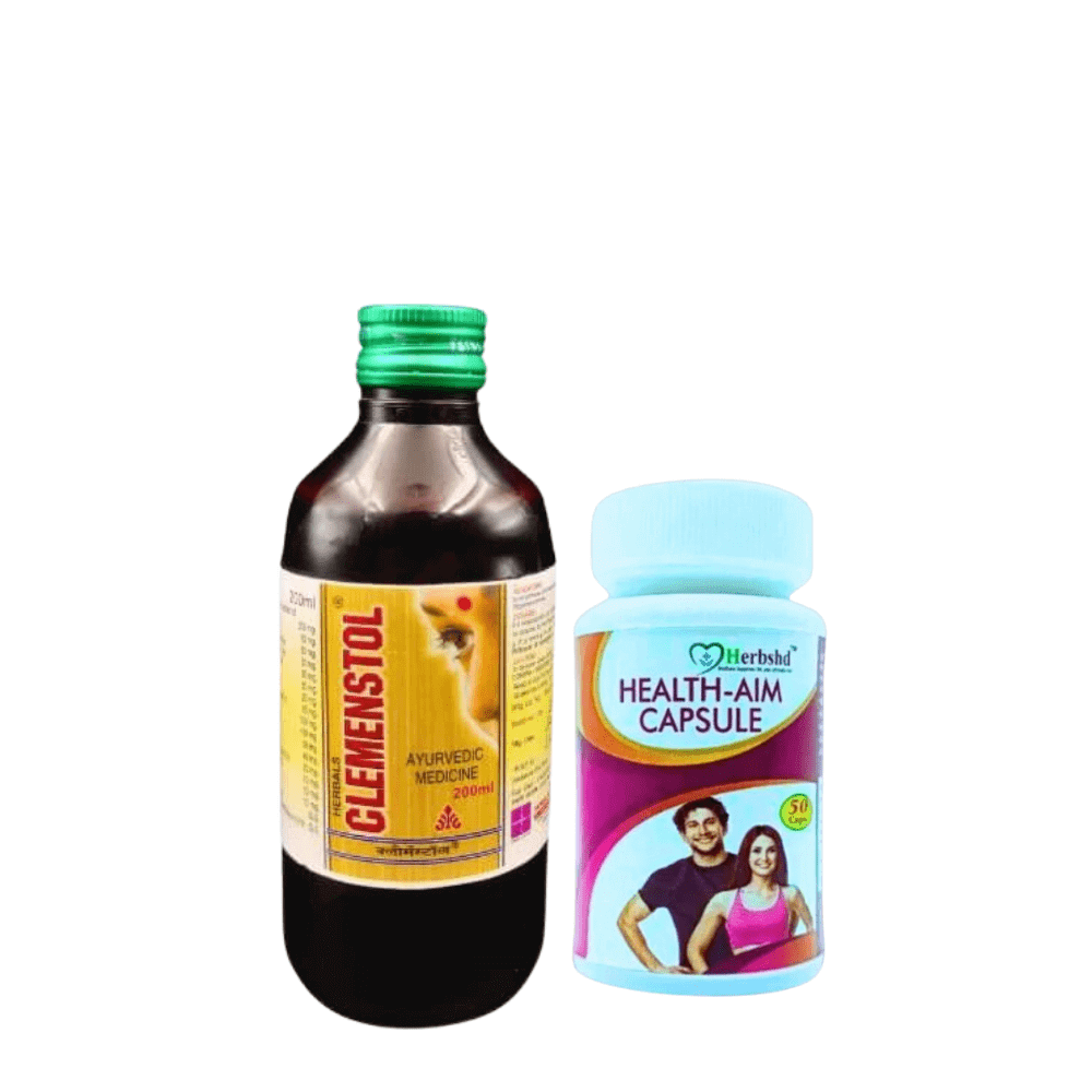 Ayurvedic Clemenstol Syrup 200ml &amp; health aim cap ( combo )