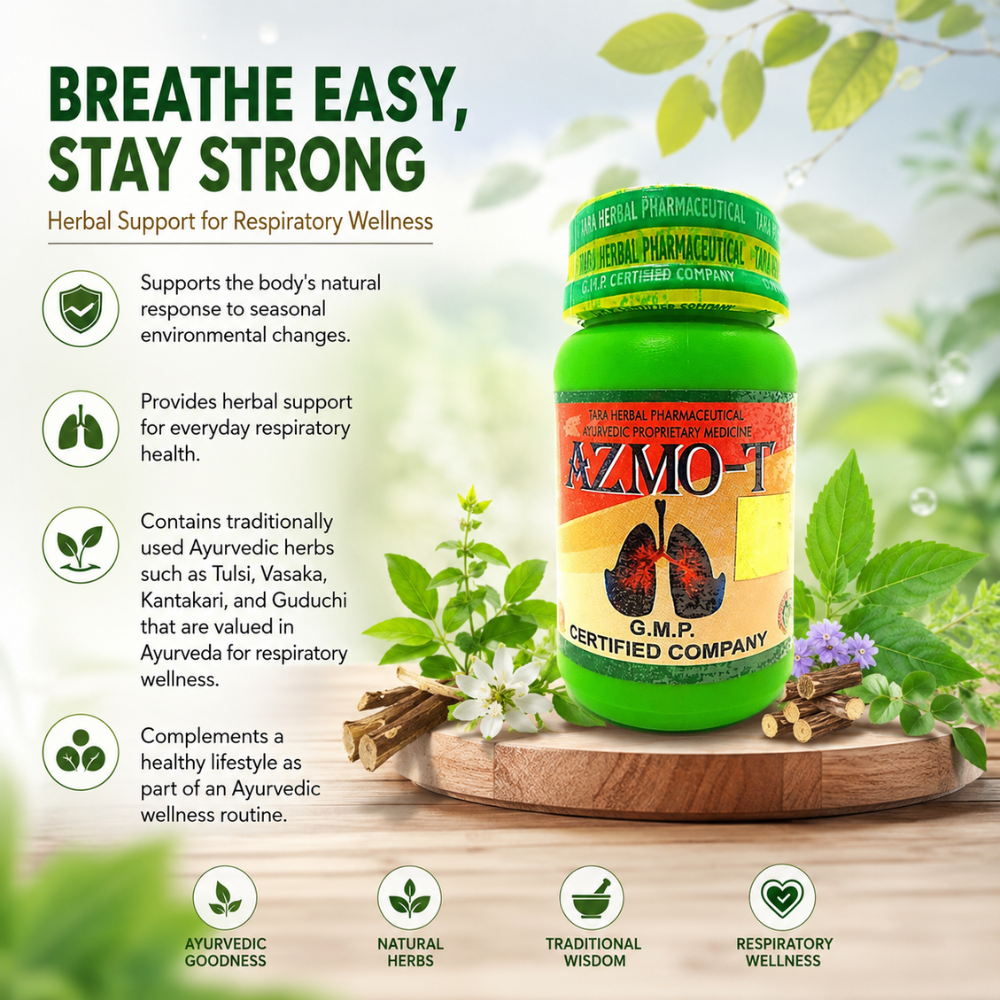 Ayurvedic Cough Syrup – Tulsi Madhu & Azmo T Capsules for cough -combo