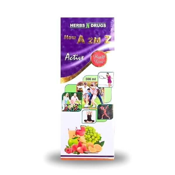 Ayurvedic Daily Health Supplement New A 2M Z Active Health Tonic 300ml (pack of 2)