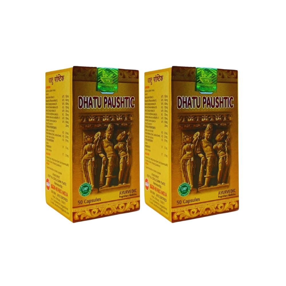 Ayurvedic Dhatu Paushtik Capsule for Enhance Vitality (Pack Of 2)