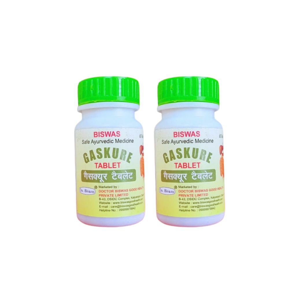 Ayurvedic Dr.Biswas Gaskure 60 Tablet (Pack Of 3)
