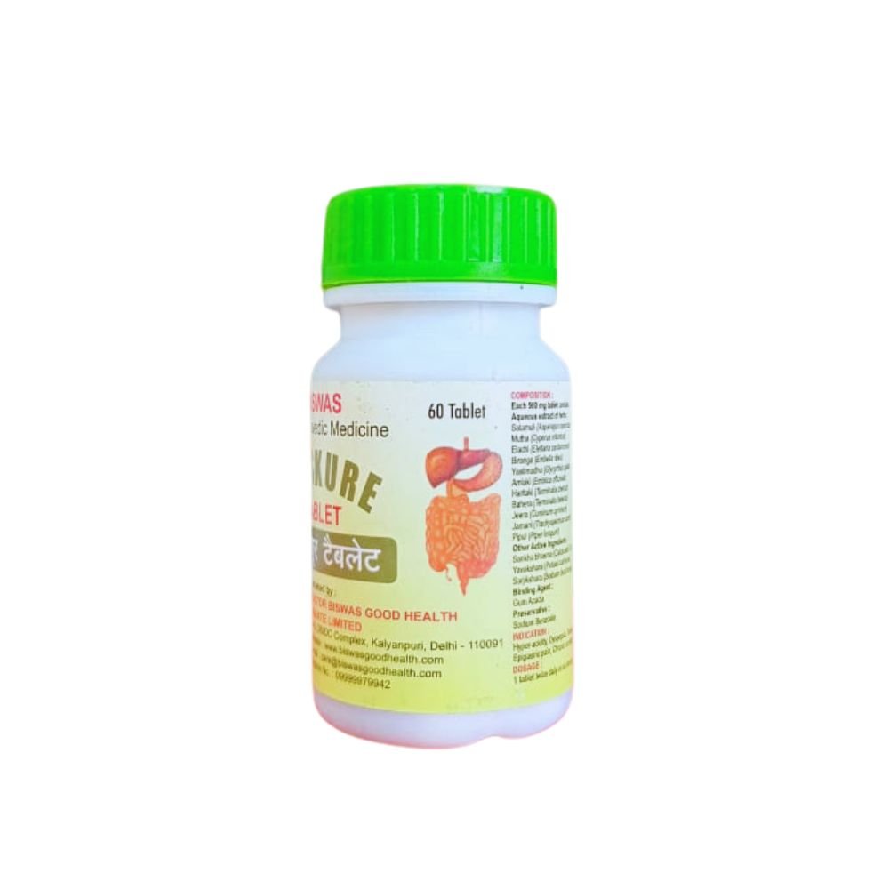 Ayurvedic Dr.Biswas Gaskure 60 Tablet (Pack Of 3)