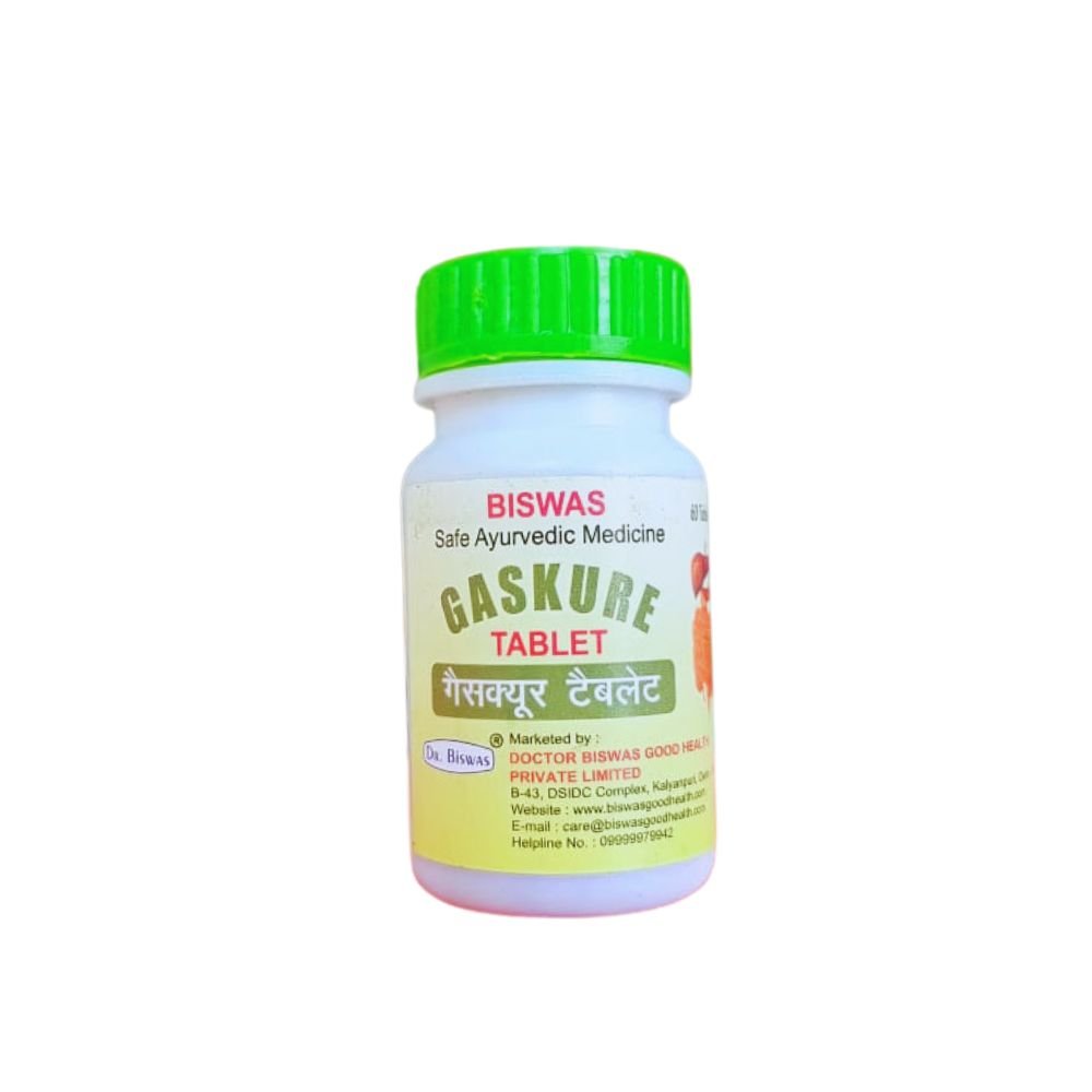 Ayurvedic Dr.Biswas Gaskure 60 Tablet (Pack Of 3)