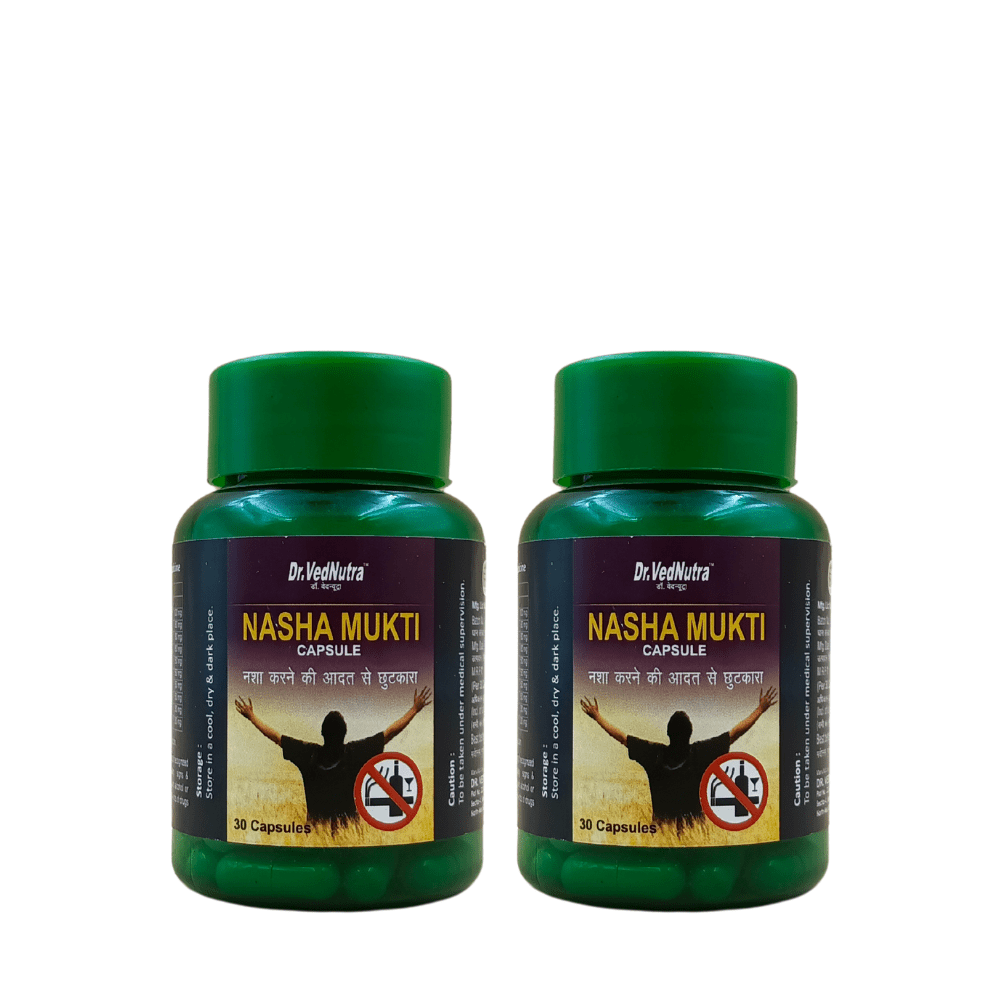 ayurvedic Dr.VedNutra Nasha Mukti Capsules (Combo)