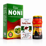 Ayurvedic Fatty Liver Capsule & Sleem-T Capsule & NONI juice combo