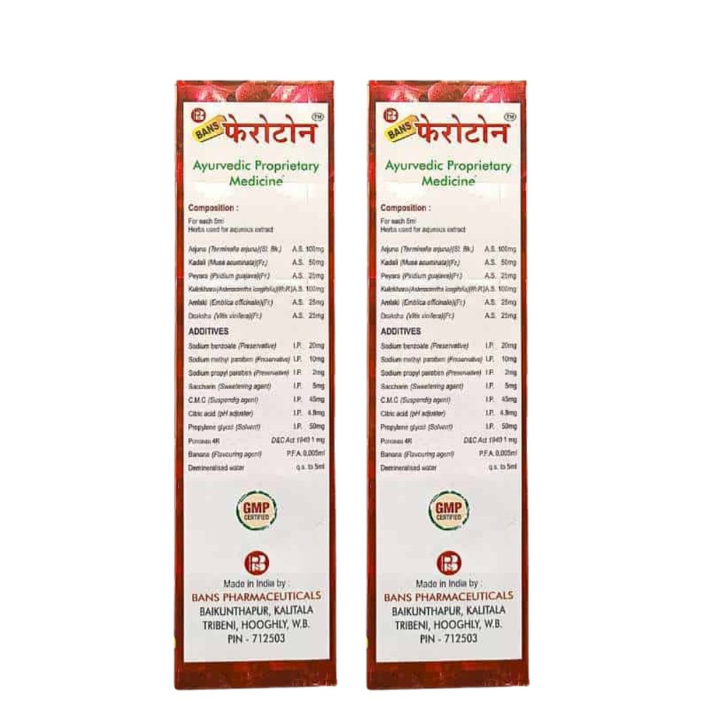 Ayurvedic Feroton Iron Tonic 450ml ( pack of 2 )