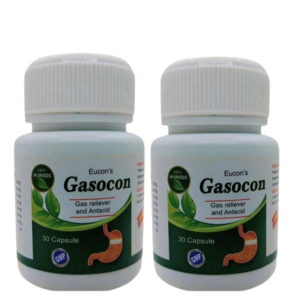 Ayurvedic Gas Reliver And Antacid Gasocon 30 Capsule ( pack of 3 )