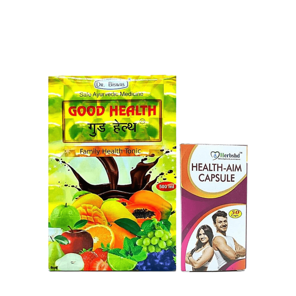 Ayurvedic Good Health Tonic &amp; Health Aim Capsule Combo pack For energy