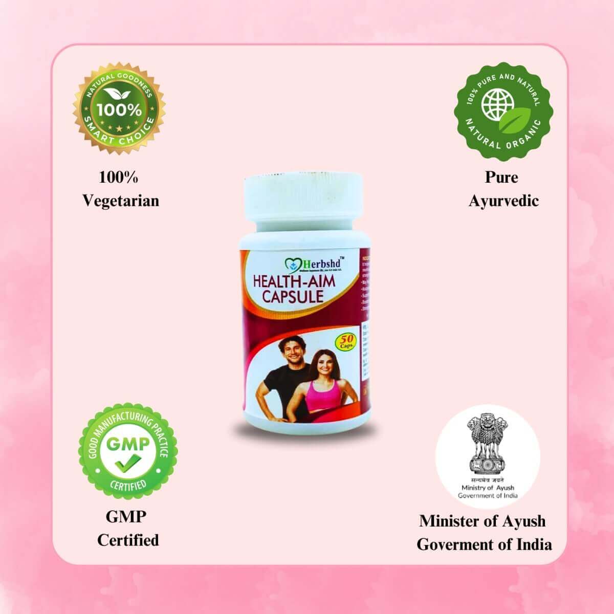 Ayurvedic Health aim capsule for weight gain
