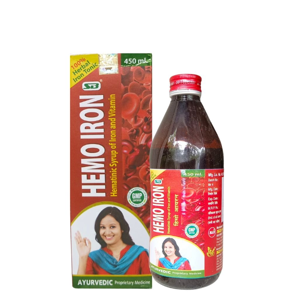 AYURVEDIC HEMO IRON TONIC 450ML. (PACK OF 2)