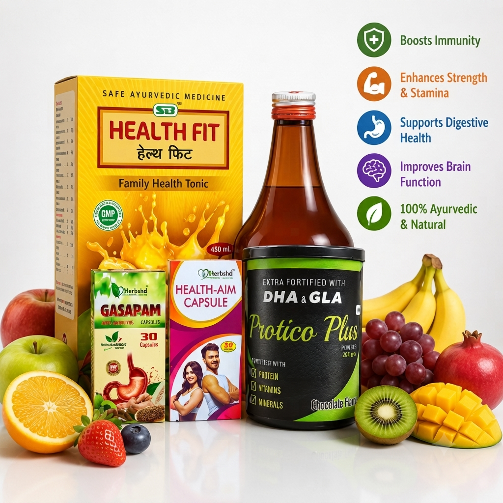 Ayurvedic herbal suppliment for healthy lifestyle & wellness combo