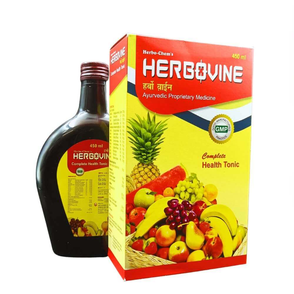 Ayurvedic HERBOVINE syrup 450ml (pack of 3)