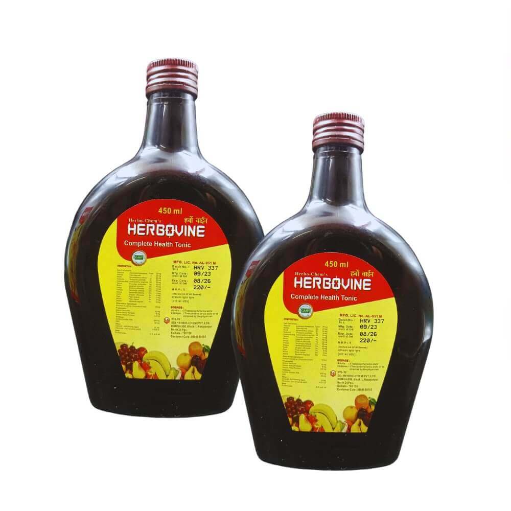 Ayurvedic HERBOVINE syrup 450ml (pack of 3)