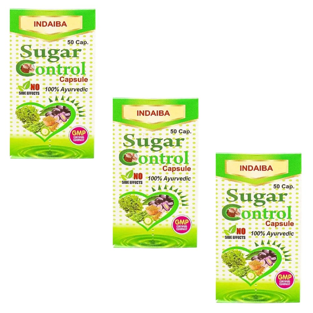 AYURVEDIC INDAIBA SUGAR CONTROL CAPSULE (PACK OF 3)