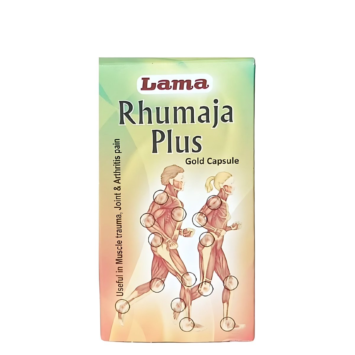 Ayurvedic Lama Rhumaja Plus Gold Capsule Helps with gout( pack of 2)