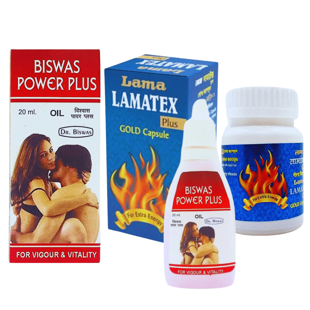 Ayurvedic Lamatex plus capsule & Power Plus Oil (Combo Pack)