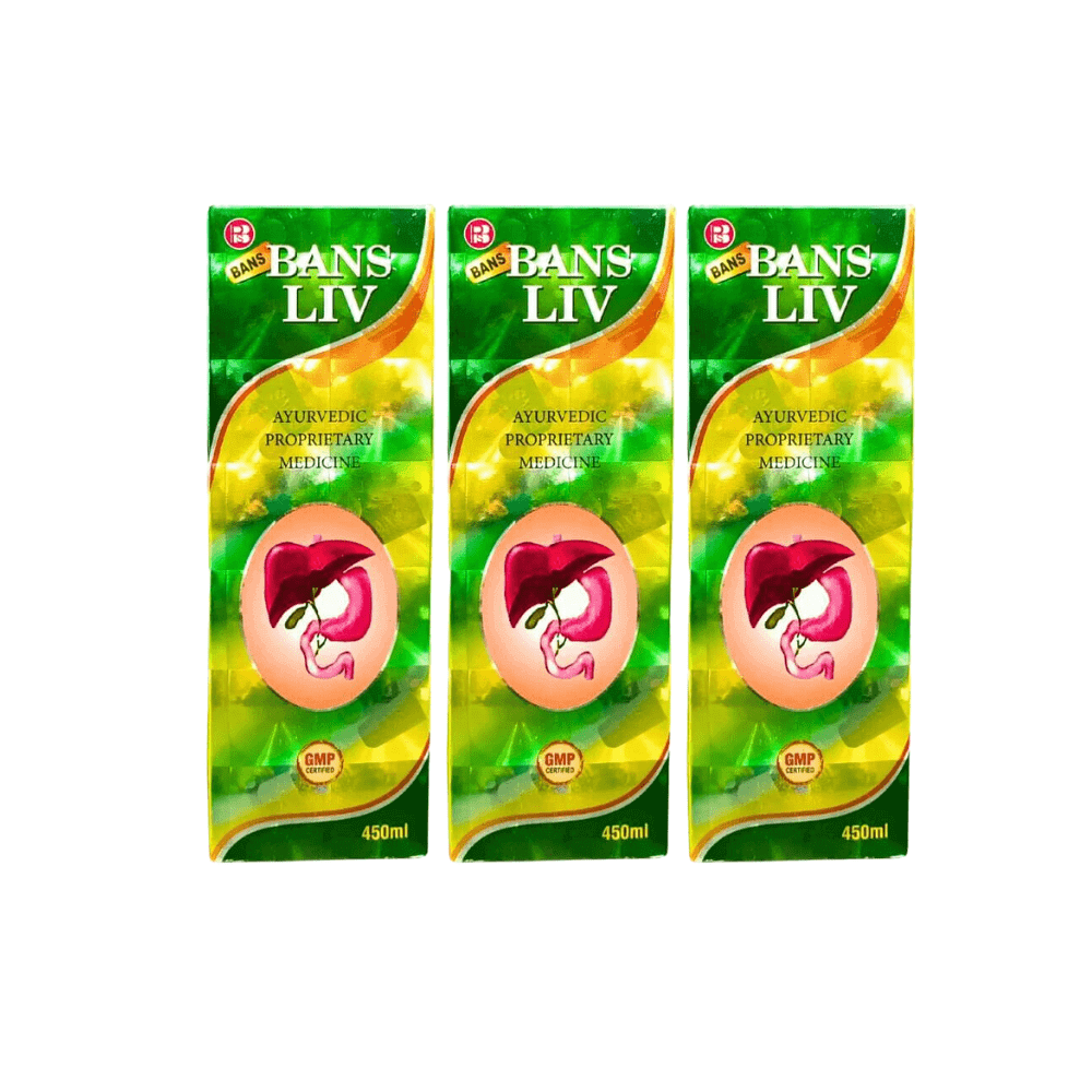 Ayurvedic Liver Care BansLiv Tonic 450ml (Pack Of - 3)