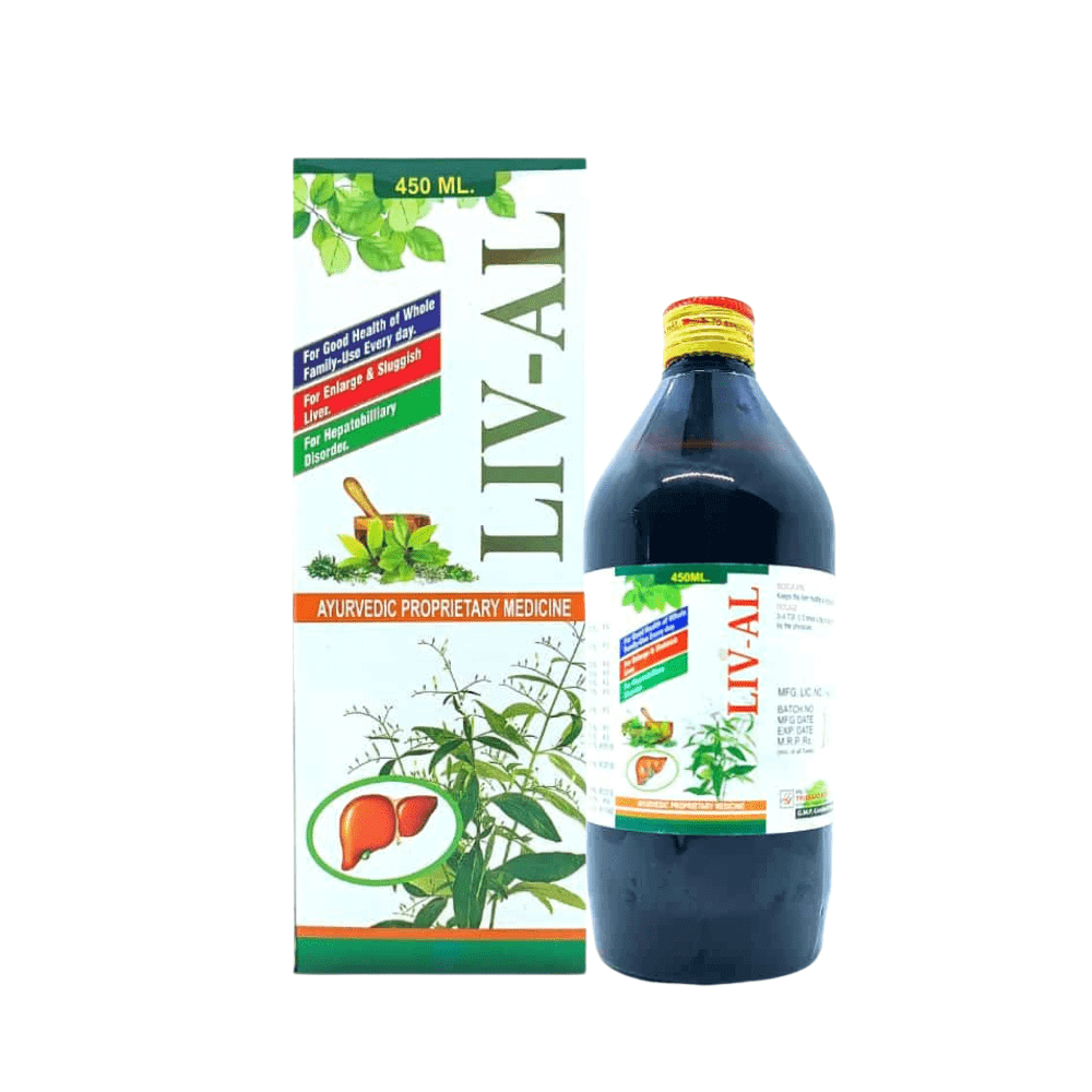 Ayurvedic Liver care LIV - AL Tonic & Health Aim Multivitamin capsule( combo )