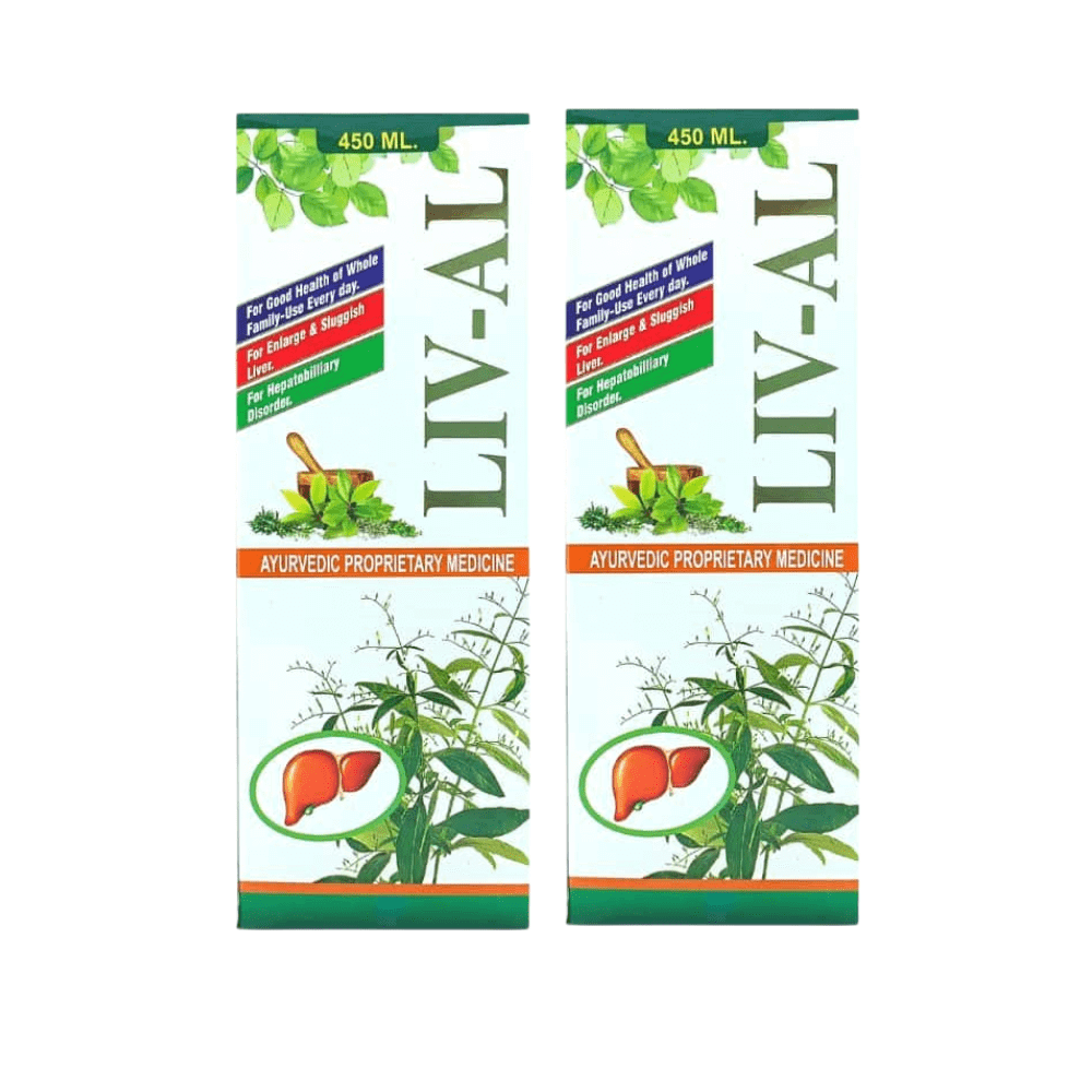 Ayurvedic Liver care LIV - AL Tonic & Health Aim Multivitamin capsule( combo )