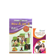 Ayurvedic New A 2M Z Active Health Tonic 450ml & Health Aim Capsule (combo pack)