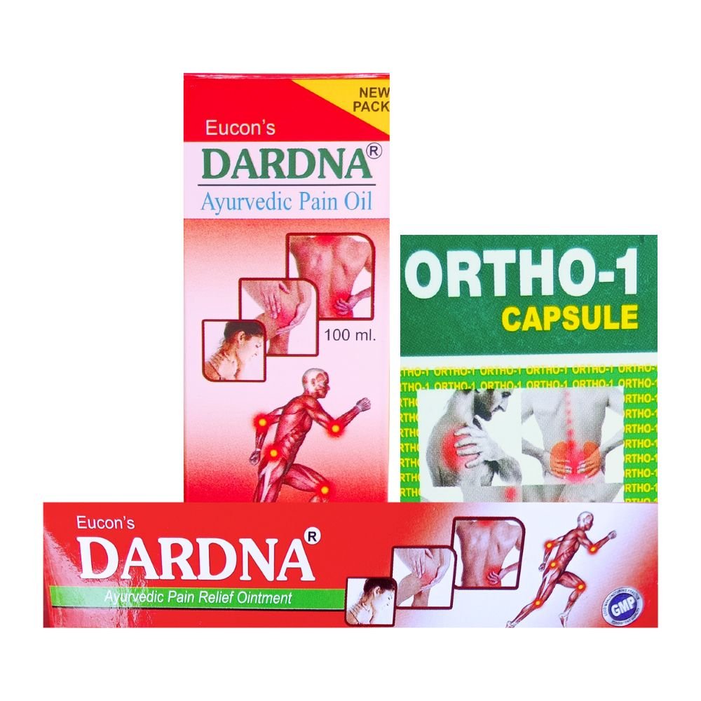 Ayurvedic Ortho - 1 Capsule + Dardna Oil & Oinment Combo pack