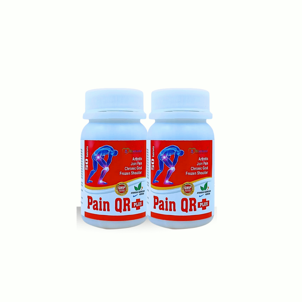 Ayurvedic Pain QR Plus Capsule – Best Natural Relief for Chronic Gout & Joint Pain | Pack of 2