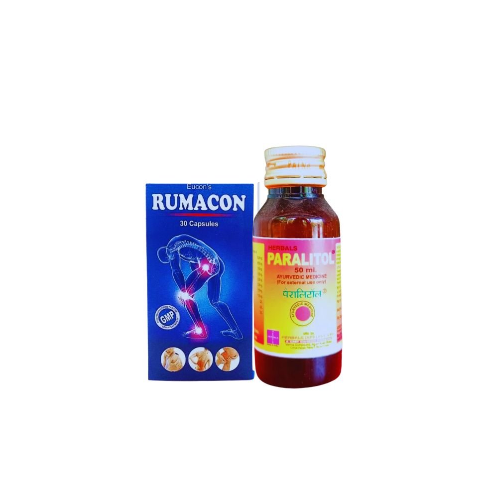 AYURVEDIC PARALITOL MASSAGE OIL & RumaCon capsule