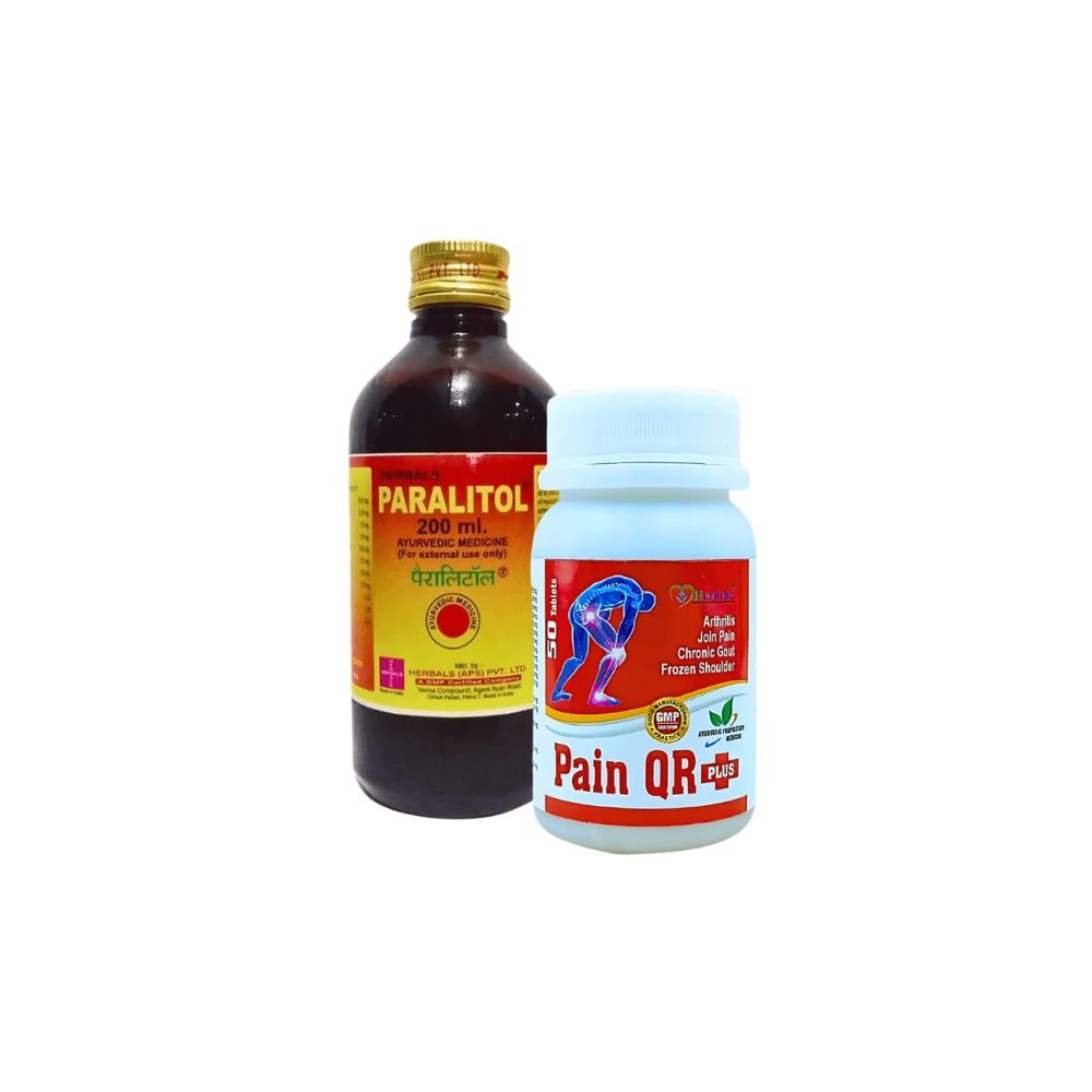 Ayurvedic Paralitol oil And Pain QR Plus Capsule ( combo pack)