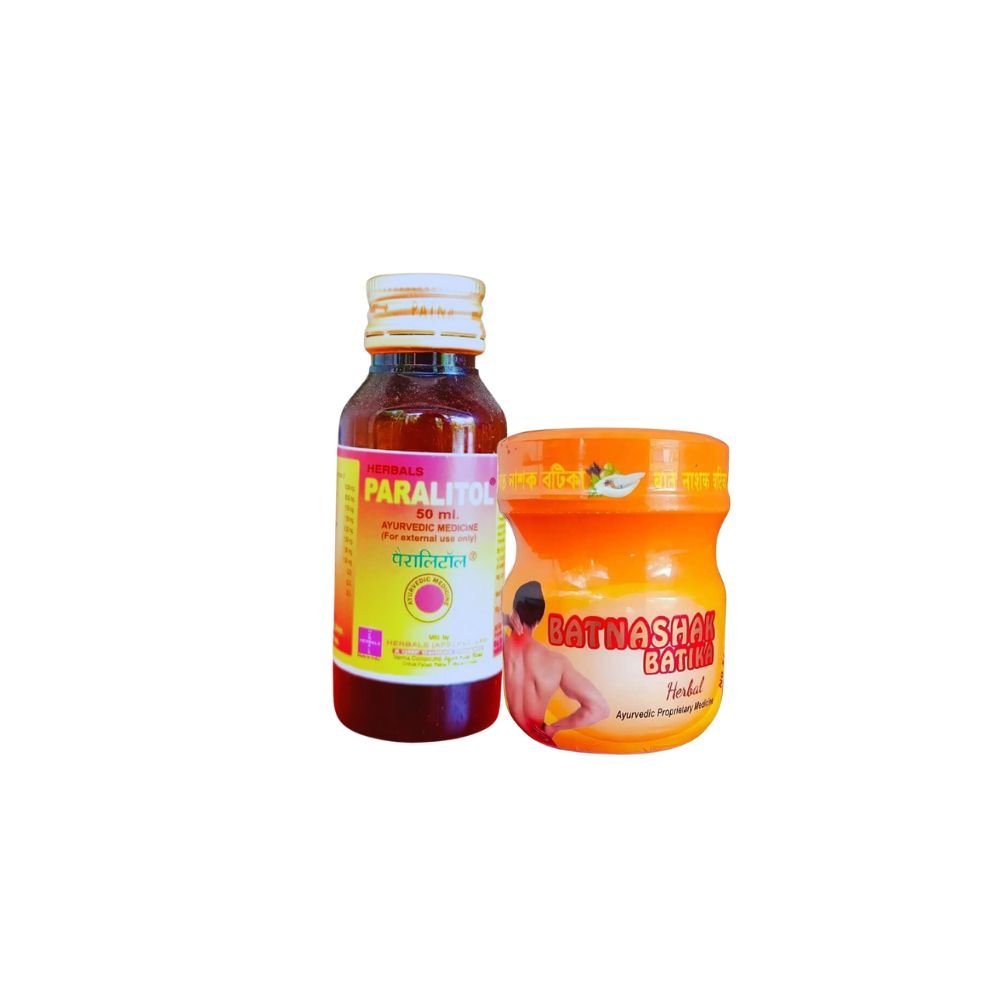 Ayurvedic Paralitol Oil (pack of 2) & Batnashak Batika tablet